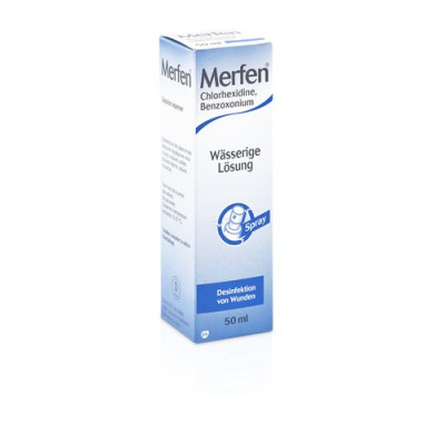 Merfen färglös vattenlösning spray 50 ml