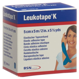 Leukotape plaster bandage 5mx5cm blue