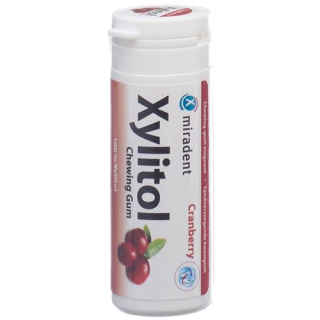 Miradent Xylitol Chewing Gum Cranberry 30 pcs