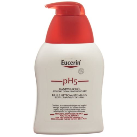 Minyak cuci tangan Eucerin pH5 dengan pompa 250 ml