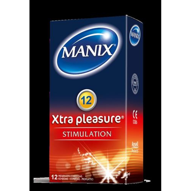 Manix Xtra Pleasure Condoms 12 pieces