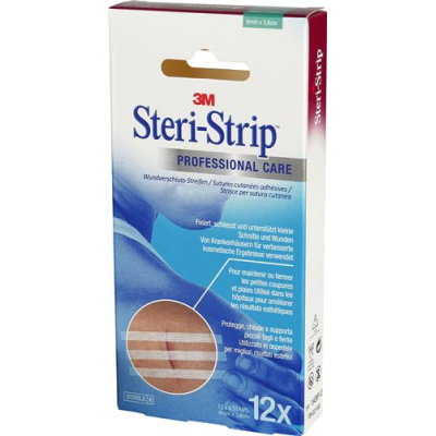 3m steri strip 6x38mm valge tugevdatud 12x6 tk