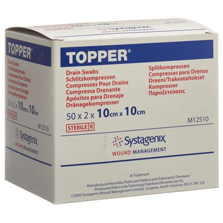 TOPPER Schlitzkompr 10x10cm 멸균 50대대 2개