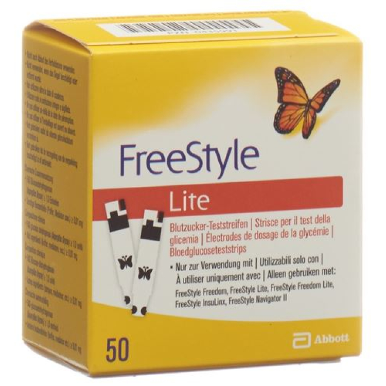 Abbott FreeStyle Lite сынақ жолақтары 50 дана