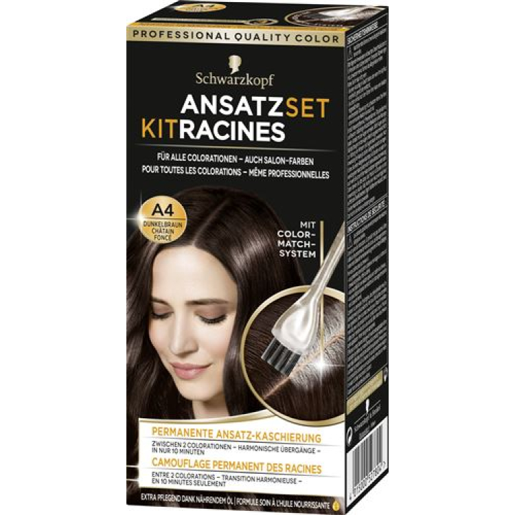 SCHWARZKOPF set za pričvršćivanje tamno smeđa Fl