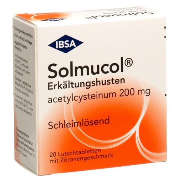Solmucol 200 mg 20 lozenges