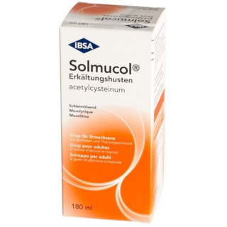 Solmucol cold cough syrup 200 mg/10ml bottle 180 ml