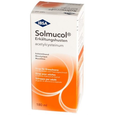 Solmucol cold cough syrup 100 mg / 5 ml 180 ml