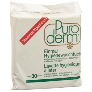 PURODERM disposable hygiene towels 30 pcs