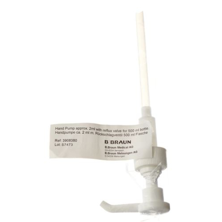 Bomba dosificadora BRAUN 500 ml (2 ml) con válvula antirretorno