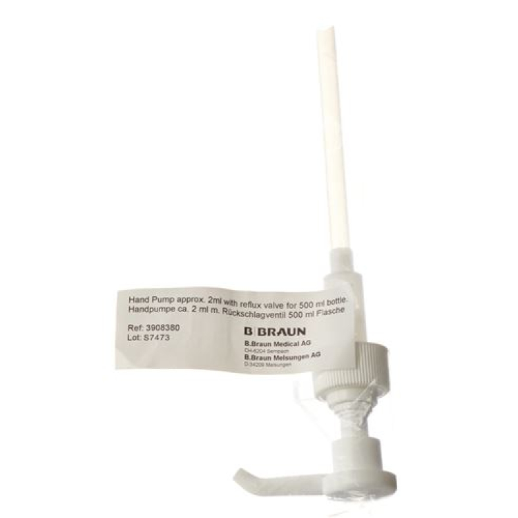 BRAUN dosing pump 500 ml (2 ml) with non-return valve