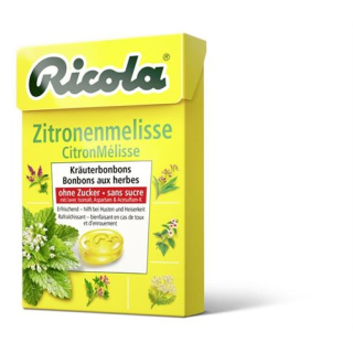 Ricola lemon balm herbal sweets without sugar box 50 g