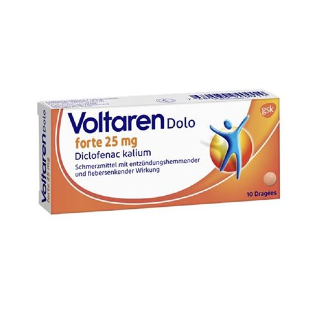 Voltaren Dolo forte ドラッグ 25 mg 10 個をオンラインで購入