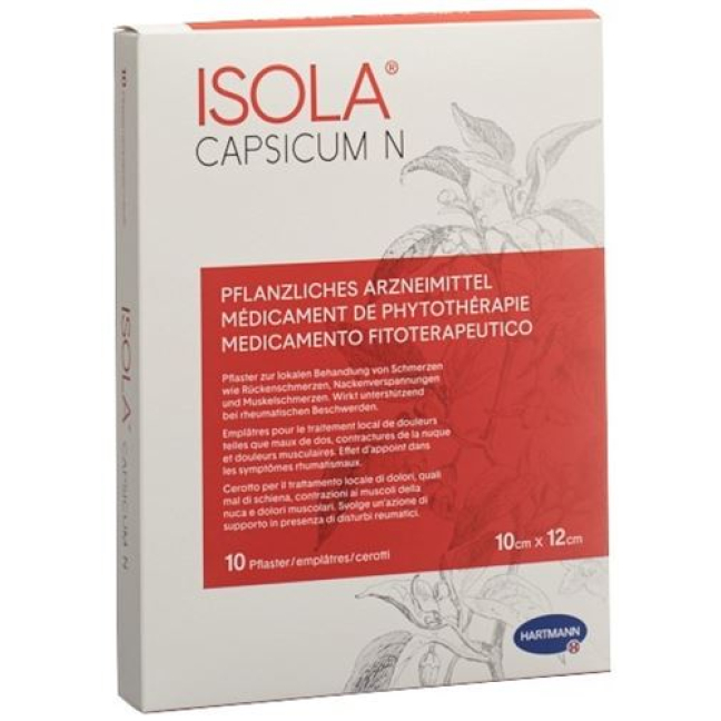 Isola Capsicum N Patch - Herbal Treatment for Joint and Muscle Pain