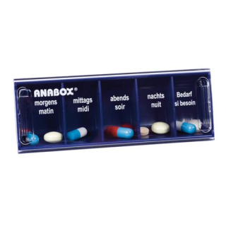 Anabox Medidispenser 1 day blue