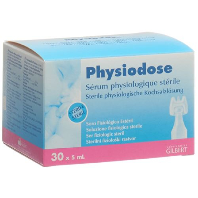 Physio pločevinka fiziološka raztopina 30 x 5 ml