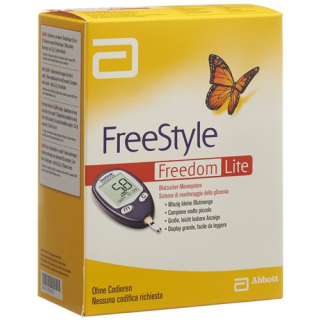Conjunto de sistema de monitoramento de glicose no sangue Abbott FreeStyle Freedom Lite