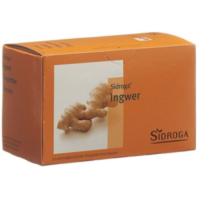 Sidroga ingefær 20 bag 0,75 g