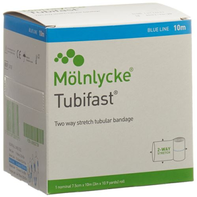 Tubifast slangbandage 7,5cmx10m blå