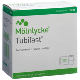 Tubo Tubifast benda 5cmx10m verde
