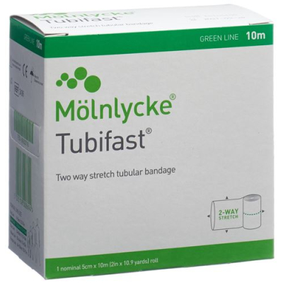 Tubifast slangbandage 5cmx10m grönt