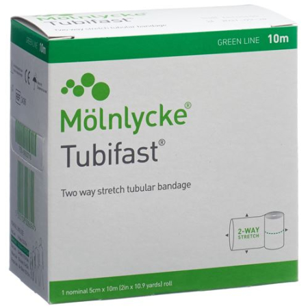 Tubo Tubifast benda 5cmx10m verde