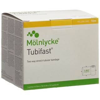 Bandage flexible Tubifast 10,75cmx10m jaune