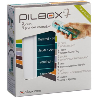 Pilbox 7 lægemiddeldispenser 7 dage tysk/fransk
