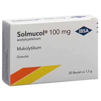 Solmucol 100 mg 20 sachet