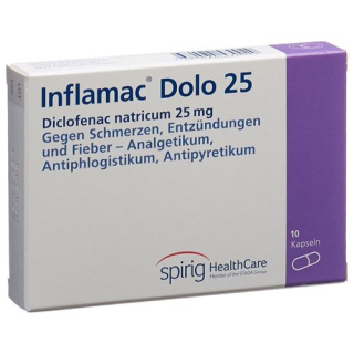 Inflamac Dolo Kaps 25 mg 10 stk