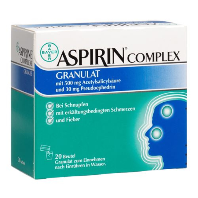 Aspirin Complex Gran Btl 20 st