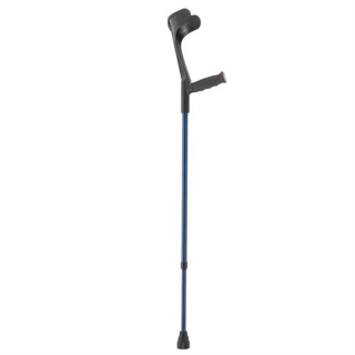 Sahag crutches soft grip blue-metallized black -140kg 1 pair