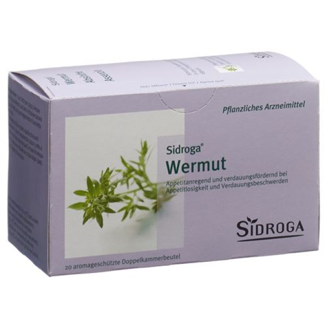 Sidroga Wormwood Tea - Herbal Medicinal Product for Loss of Appetite and Digestive Problems