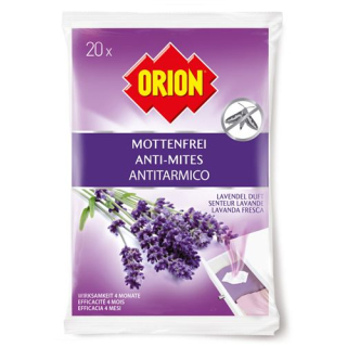 Orion Motte bolas de naftalina grátis 20 unid.