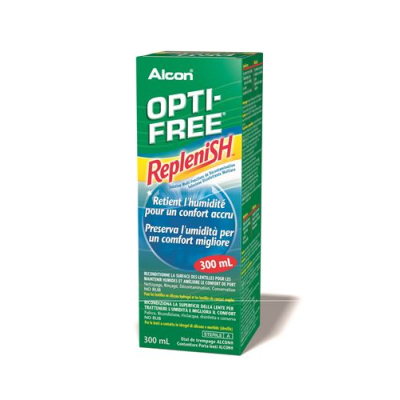 Optifree replenish desinfektionsopløsning fl 300 ml