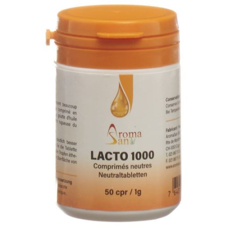 Aromasan Lacto 1.000 tabletten voor essentiële oliën 50 st
