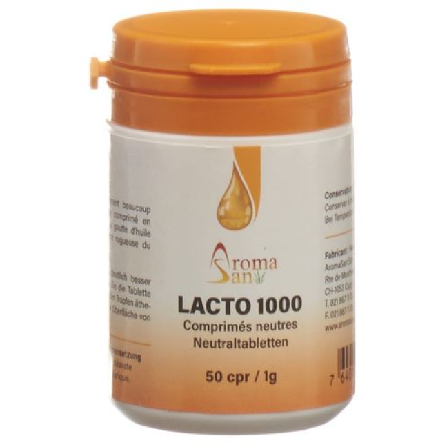 Aromasan Lacto 1.000 tablet uçucu yağlar için 50 adet