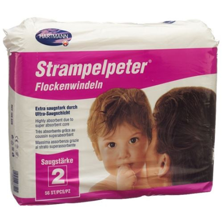 Strampelpeter Flakes Diapers Suction 2 56 Pcs