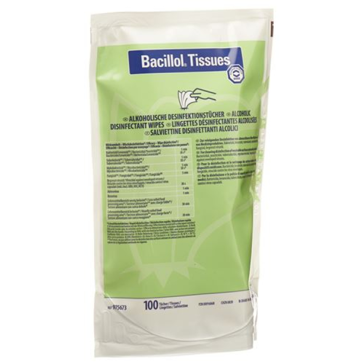 Bacillol vev overflatedesinfeksjon refill 100 stk