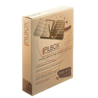 Pilbox agenda dispensador de medicamentos semanal alemán/francés