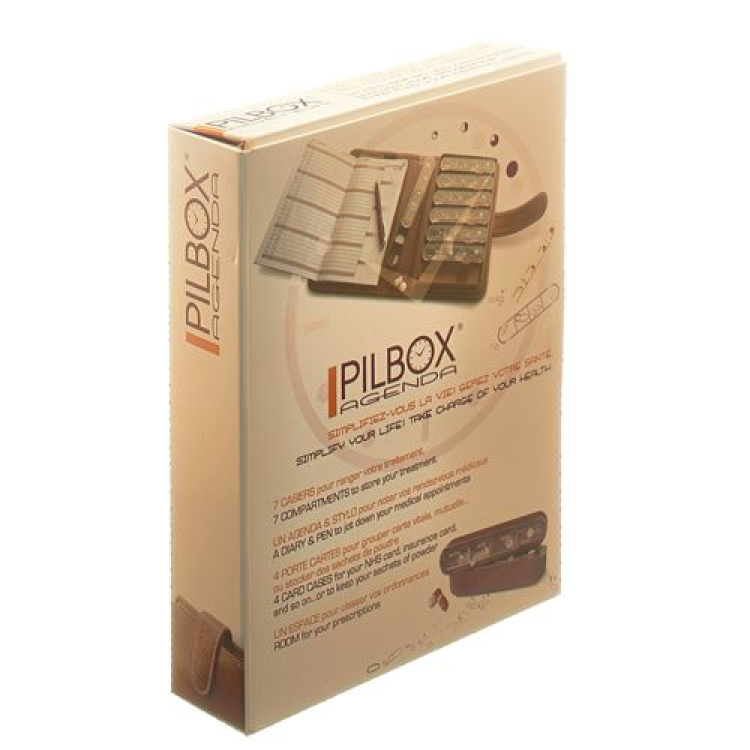 Pilbox agenda ukentlig medikamentdispenser tysk / fransk