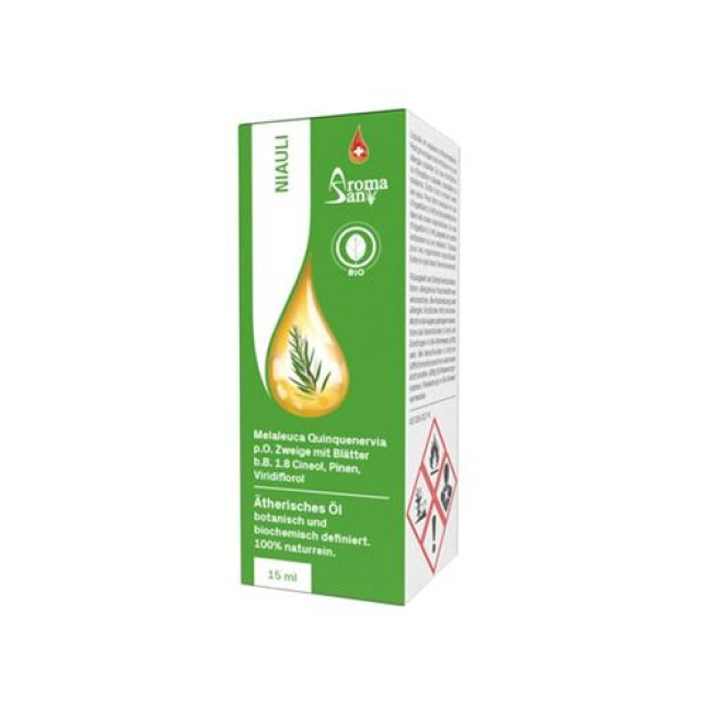 Aromasan Niauli essential oil in box organic 15 ml