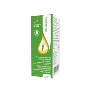 Aromasan Palmarosa essential oil in box organic 15 ml