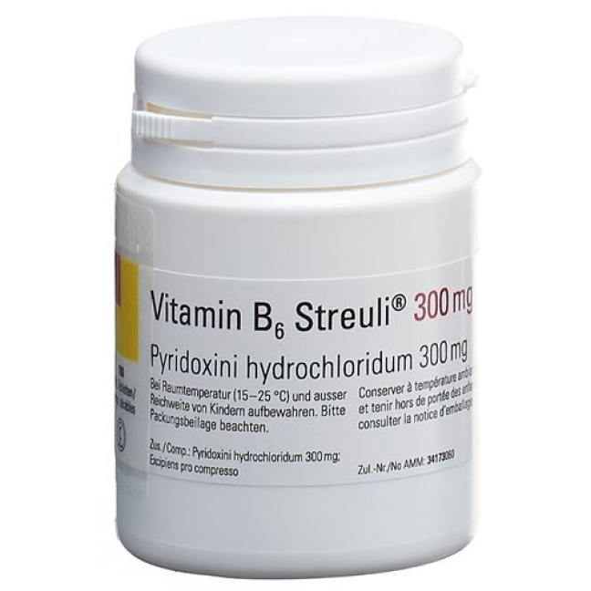 Vitamin B6 Streuli Tabl 300 mg Ds 100 st