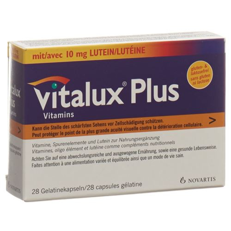 Vitalux Plus Κάψουλες Ωμέγα+Λουτεΐνη 28 τεμ