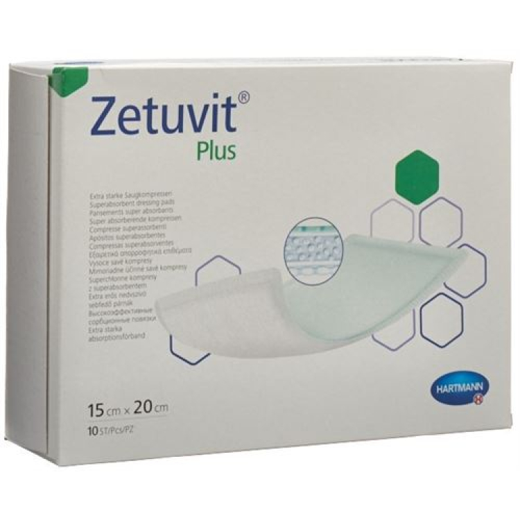 Zetuvit Plus Absorption Association 15x20cm 10 Pieces