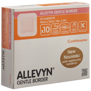 Allevyn Gentle Border wound dressing 10x10cm 10 pcs