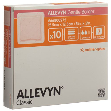 Allevyn Gentle Border wound dressing 12.5x12.5cm 10 pcs