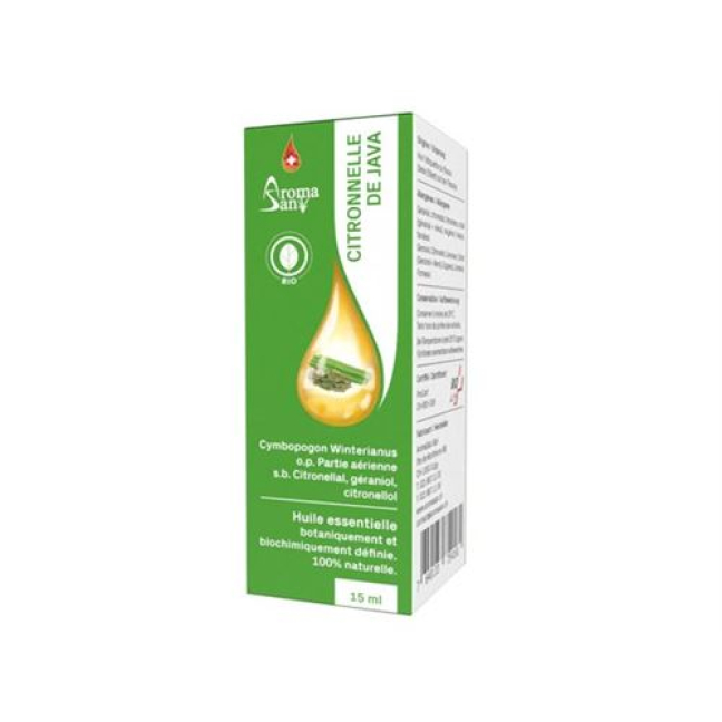 Aromasan Citronellgras aus Java Äth/öl in Schachtel Bio 15 ml
