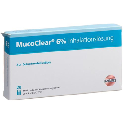 Pari mucoclear inhal lös 6% nacl 20 amp 4 מ"ל